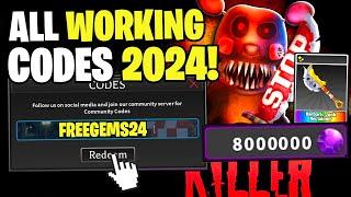 *NEW* ALL WORKING CODES FOR SURVIVE THE KILLER IN 2024! ROBLOX SURVIVE THE KILLER CODES