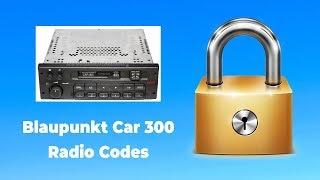 blaupunkt car 300 radio code