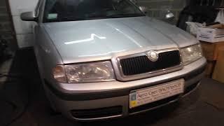 57 Skoda Octavia Часть 1 , установка линз с глазами , чистка фары внутри