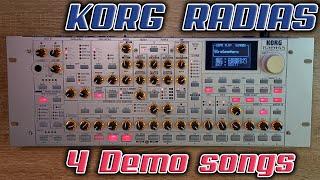 Korg Radias это синтезатор-вокодер из 2006 года. Небольшой обзор и послушаем 4 Demo songs.