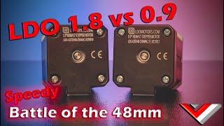 LDO Stepper Motors 1.8 vs 0.9 Degree. Battle of the 48mm!