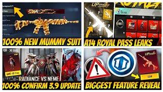 OMG | 101% CONFIRM NEW XSUIT 3.9 UPDATE | M416 & OLD MUMMY SUIT RETURN | A14 BONUS PASS & ROYALPASS