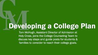 Developing a College Plan | Virtual Counselor Coffees