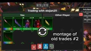 trading montage of old trades i did before in survive the killer 2