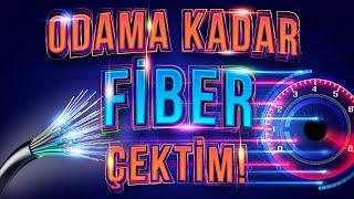 ODAMA KADAR FİBER İNTERNET ÇEKTİM - TÜRK TELEKOM ONT ALTYAPI