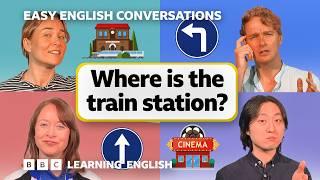 Where is the train station? Easy English Conversations  Episode 5