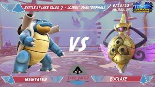 Battle at Lake Valor 2 Losers' Quarterfinals: Mewtater (Blastoise) vs Euclase (Aegislash)