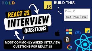 React JS Machine Coding Interview Questions - React Timer with Start, Pause, and Stop Controls