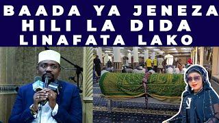 MANENO MAZITO YA SHEIKH WALID MBELE YA JENEZA LA MAREHEM DIDA KABLA YA KUSWALIWA MASJID MAAMUR