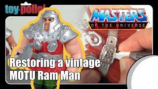 Vintage Ram Man Restoration guide from Masters of the Universe - Toy Polloi