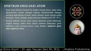 ANFISKO (spektroskopi serapan atom & spektroskopi emisi atom)