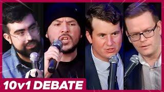 DEBATING A ROOM OF TRUMP SUPPORTERS LIVE ON TIM POOL