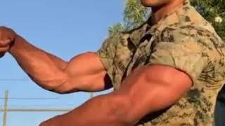 American Military Solider Flexing his Muscles | Simply GymMotivation