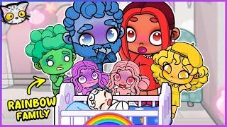 The RAINBOW FAMILY’S BABY is BORN WITHOUT COLOR!  Discovering Their Daily ROUTINES | Avatar World