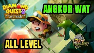 Diamond Quest 2: Lost Temple - Angkor Wat All Stages 1-10 | All Gems and Diamonds