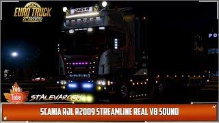 ETS 2 [1.35x] Mods Обзор Scania RJL, R2009,Streamline real  V8 sound