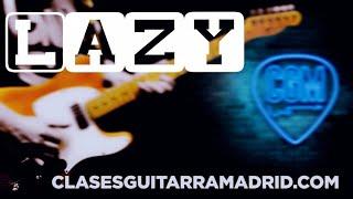 LAZY (Deep Purple) GUITAR Intro FAST & SLOW| Lesson TAB & Backing track