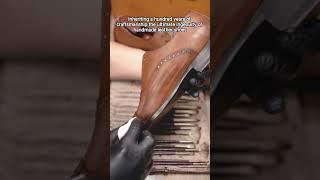 Gifennse Brown Oxford Coloring Process | Handmade Leather Magic L #leather #shoes #handmade