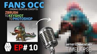 FANS OCC - EP10 (Artist Commentary Timelapse) - 'Alexandra Fler Malygina' Concept