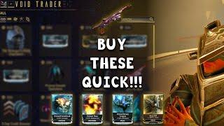 BUY THESE TOP TIER MODS AND WEAPON FROM BARO KI'TEER!!! - Warframe