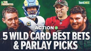 5 WILD CARD BEST BETS & NFL PARLAY Picks from Simon Hunter & Chad Millman | The Favorites Podcast