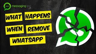 What happens when you remove WhatsApp from your phone without deleting your account