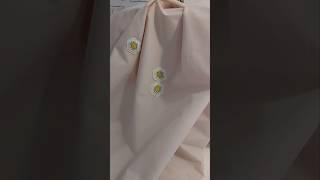 How I adorned my old dress with ready-made textile flowers #sewing
