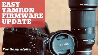 Tamron Firmware Update for Sony E Mount Lenses