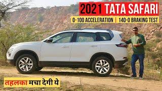 2021 Tata Safari Drive Review - 0-100 km/h, Braking Test, Off-Road