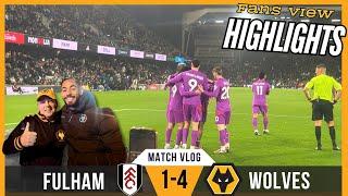 CUNHA AT THE DOUBLE  Fulham 1-4 Wolves Highlights VLOG Premier League