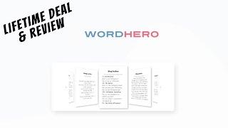 WordHero AppSumo Lifetime Deal Reviews