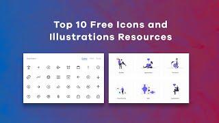 Top 10 Free and Premium Icons and Illustrations Resources | Rezourze