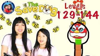 Save the Dog walkthrough Level 129 to 144.  Funny game with a lot of brain power!