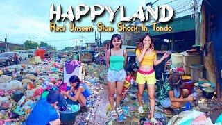 Super Brutal Garbage In Happyland Tondo | Unseen Real Unseen Ways Of Living In Manila City | [4K] 