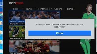 حل لمشكلة اونلاين في PES 2016