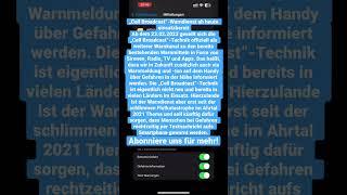 Cell Broadcast startet heute offiziell. Es aktiviert sich automatisch und ist anonym.