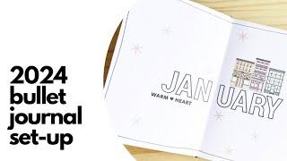 let's set up my bullet journal as a daily journal // easy layouts & my plans for journalling in 2024