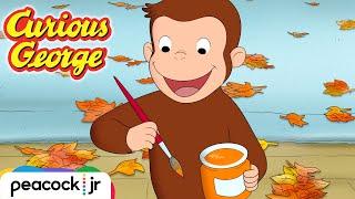  Fall Leaves & Painting Pumpkins  | CURIOUS GEORGE