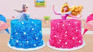 Princess Cake Making  Beautiful Miniature Disney Princess Cake Decorating Mini Cakes Idea