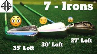 TESTING 7 IRONS WITH DIFFERENT LOFTS - Unbelievable Results