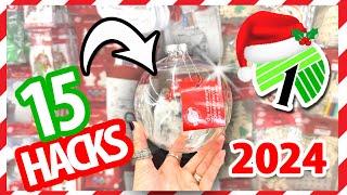 *15* CHEAP ORNAMENT HACKS! Christmas $1 Dollar Tree DIYs 2024