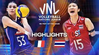 France  vs. Thailand  - Highlights | Week 1 | Women's VNL 2025