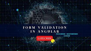 Form Validation in Angular || Template driven Forms Validations || Angular password validation