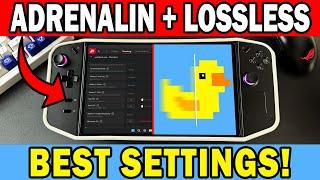 AMD Adrenalin + Lossless Scaling Settings Guide for Lenovo Legion Go!