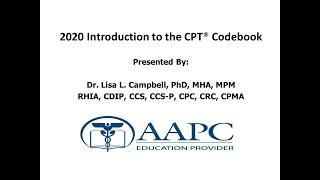 Introduction to the 2020 CPT Manual