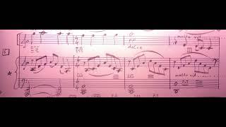 [218d] Violin and Piano [SCORE] by Gerald Spitzner