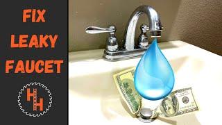 BATHROOM FAUCET LEAK REPAIR From A-Z!! (Cheap and Easy)