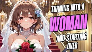 Turning into a woman and starting over | tg tf transformation gender bender