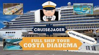 COSTA DIADEMA - Full Ship Tour - Walkthrough - 4k (HDR)