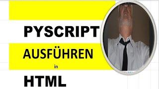 pyscript  in html - einfaches Beispiel mit Visual-Studio-Code - Tutorial - deutsch